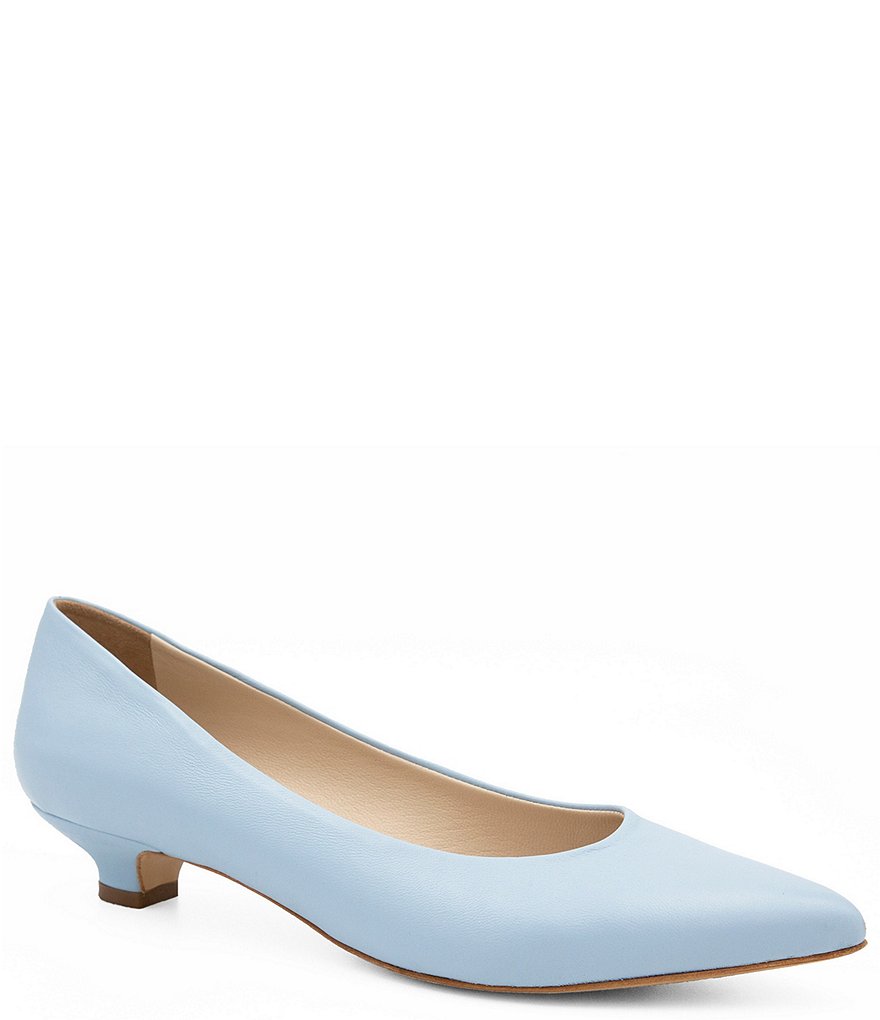 Amalfi Ardesia Leather Kitten Heel Pumps | Dillard's