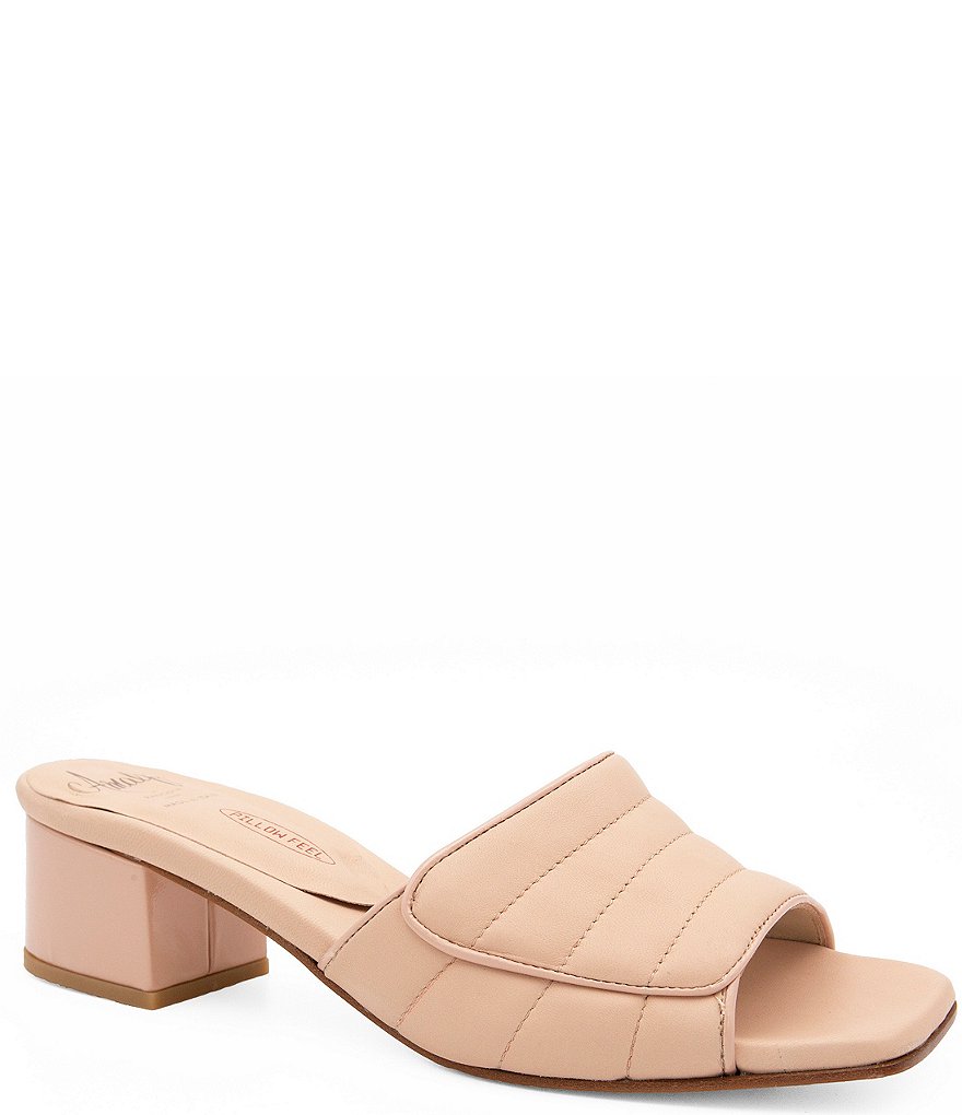 Amalfi Mango Leather Slide Sandals | Dillard's