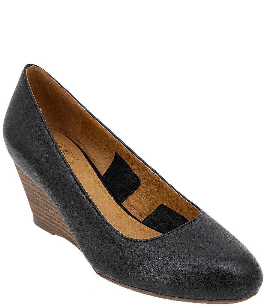 Andre Assous Khloe Leather Wedge Pumps | Dillard's