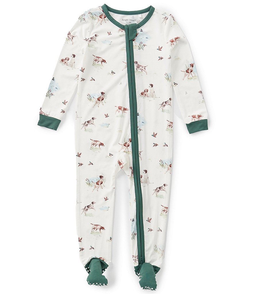 Angel Dear Baby Boys Long Sleeve Pointer Pups and Ducks Buddies Convertible Footie