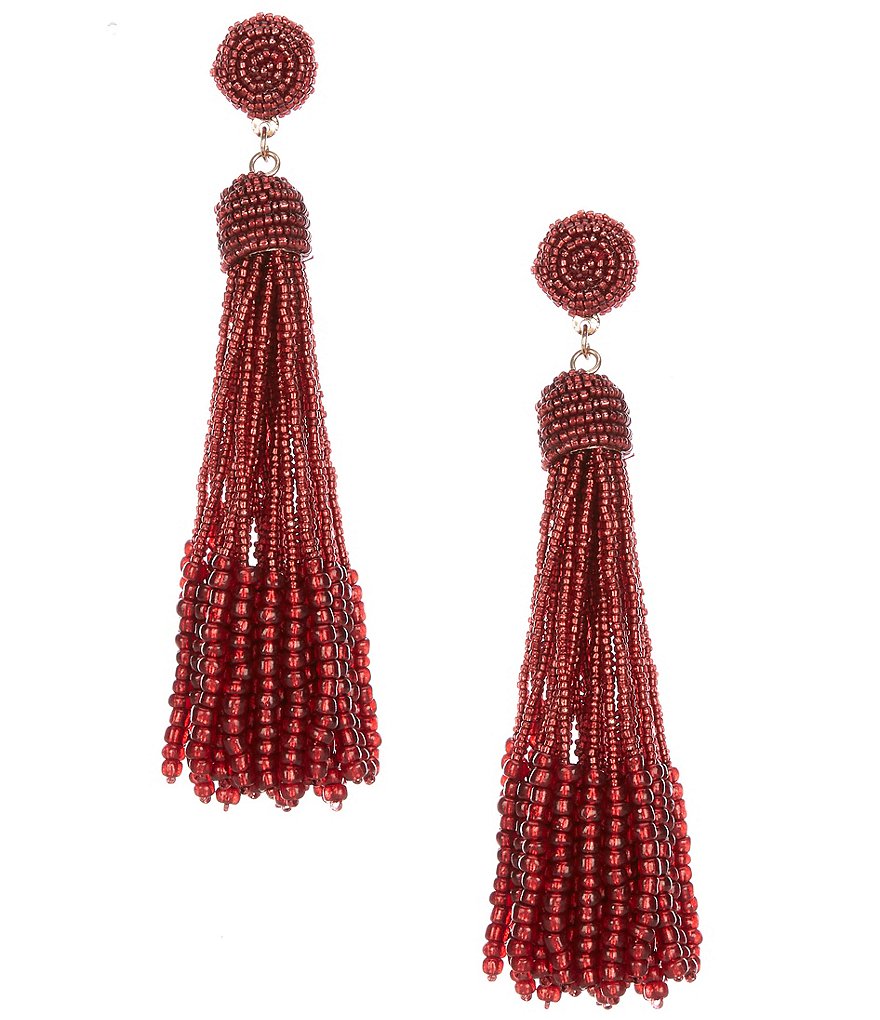 Red Tassels Earrings – Gordita Pero Cute