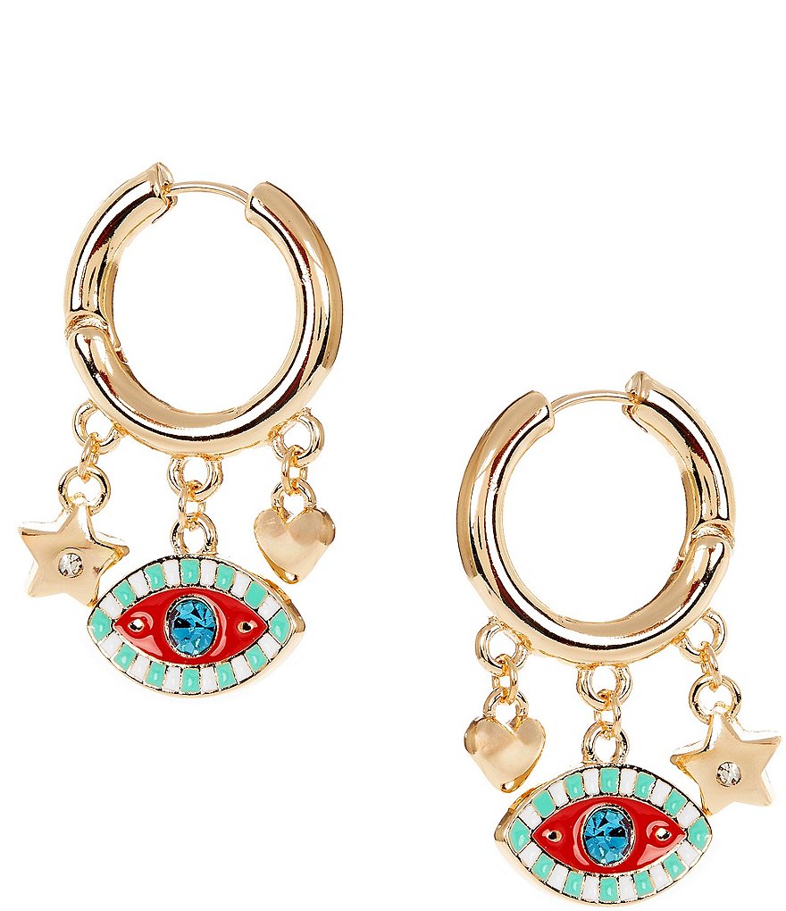 Evil Eye Huggie Hoop Earrings