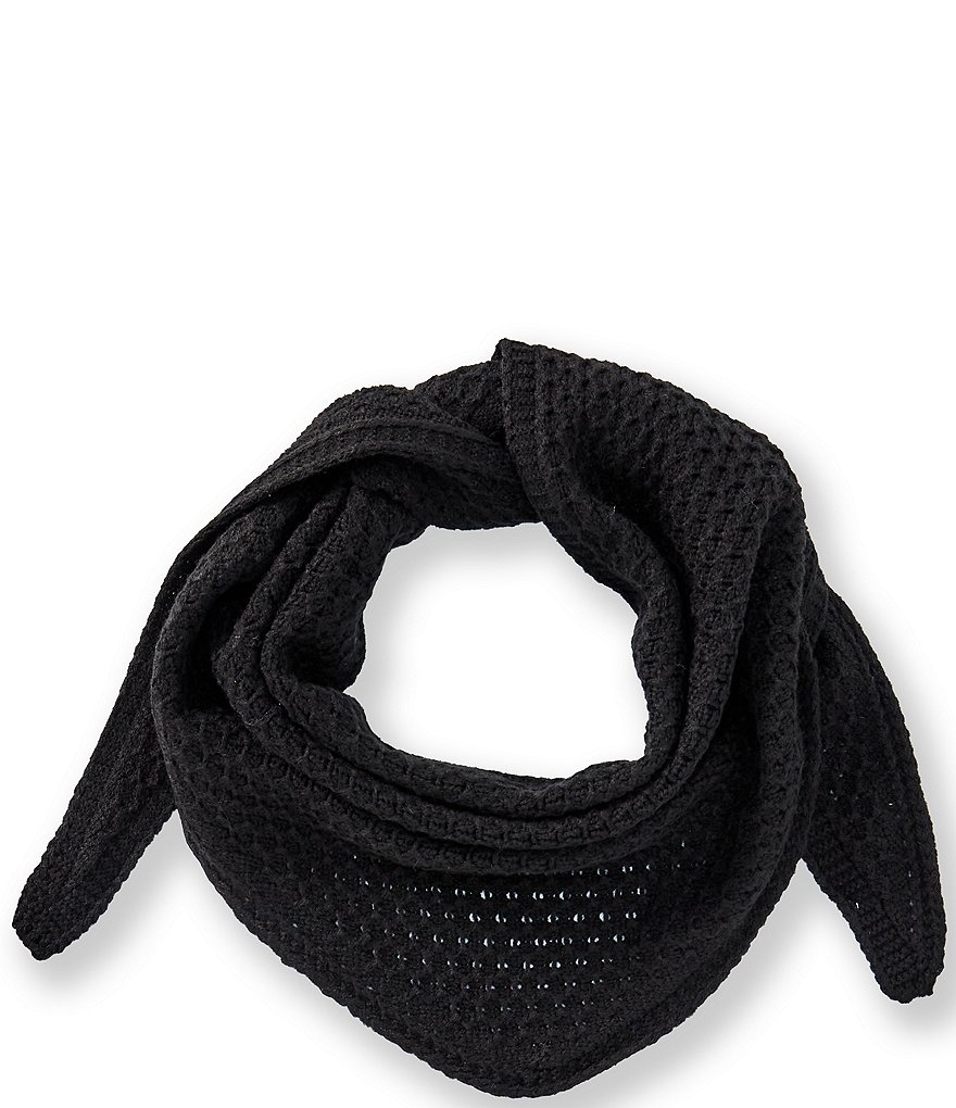 Knit Triangle Scarf