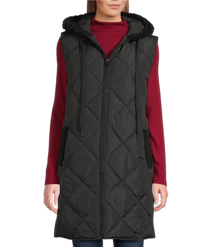 【anna】Ameri VINTAGE UND VEST SET COAT Cozy Suede + Sherpa Reversible Vest – East Side Chic