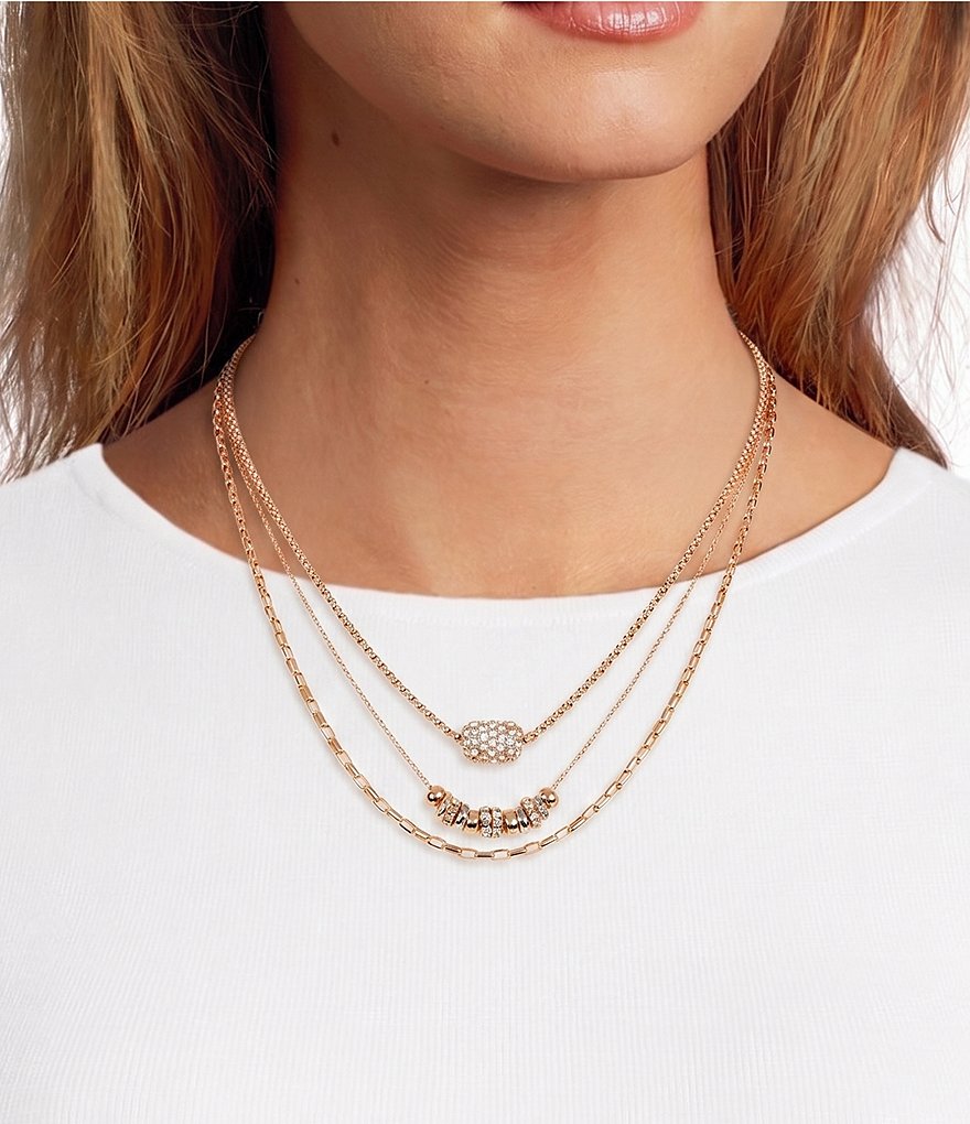 Anna & Ava Rondelle Multi Strand Chain Necklace