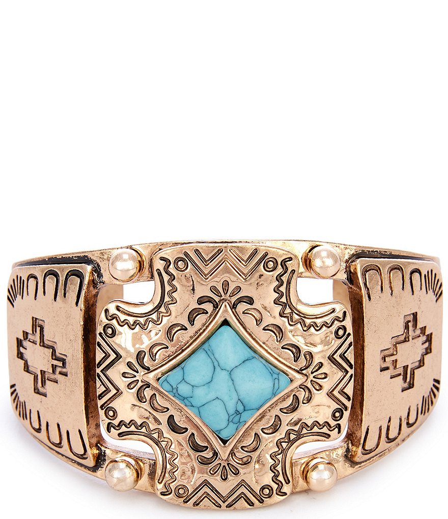 Western Cross Statement Cuff Bracelet thumbnail 2
