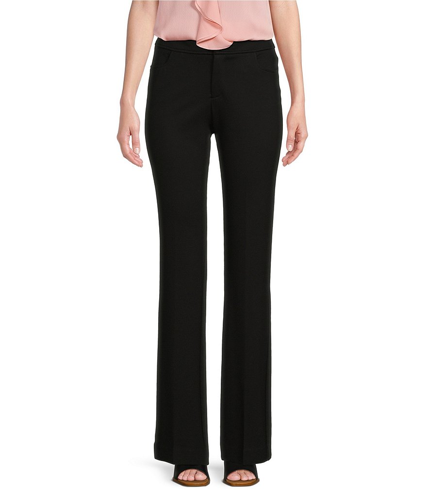 Anne Klein Compression Knit Flare Leg Pants | Dillard's