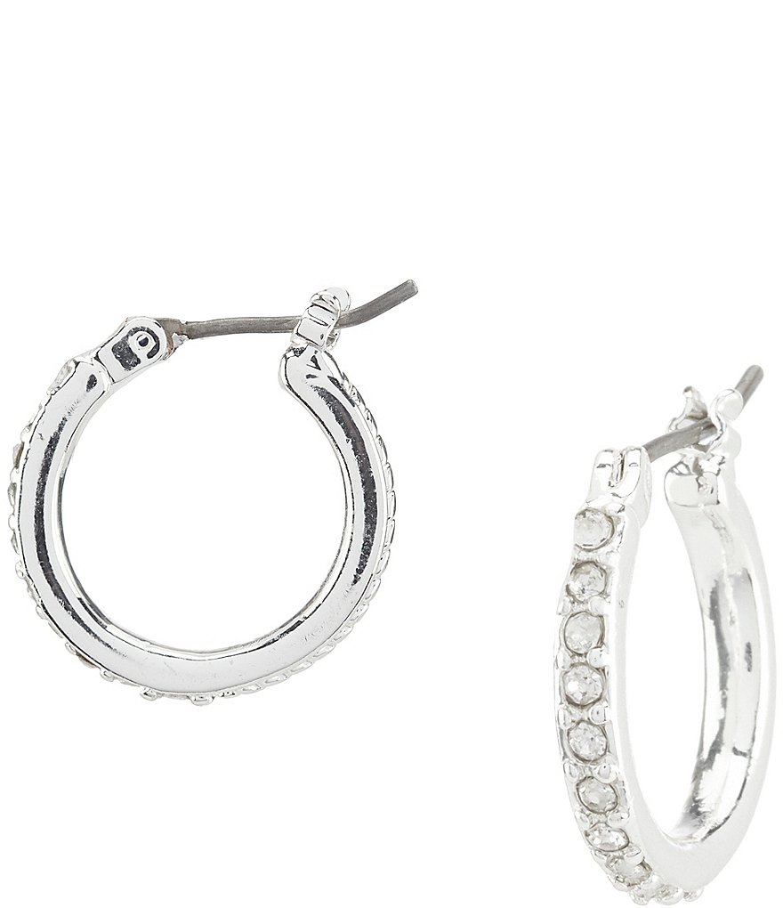 Anne Klein Small Crystal Hoop Earrings Dillard S Anne Klein Small Crystal Hoop Earrings