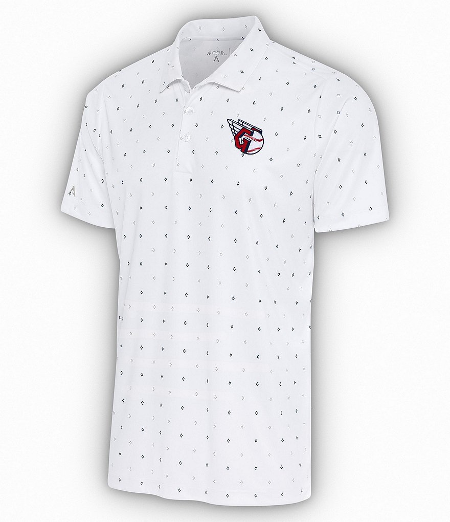 Men's Antigua White/Navy Houston Astros 19th Hole Polo