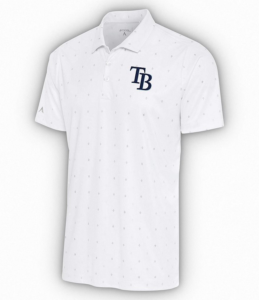 Men's Antigua White/Navy Houston Astros 19th Hole Polo