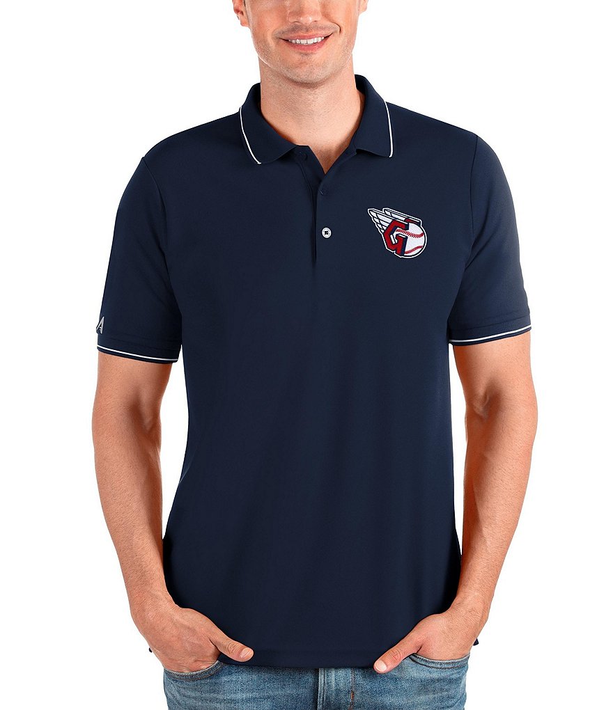 Antigua MLB Chicago Cubs Nova Short-Sleeve Colorblock Polo Shirt - L