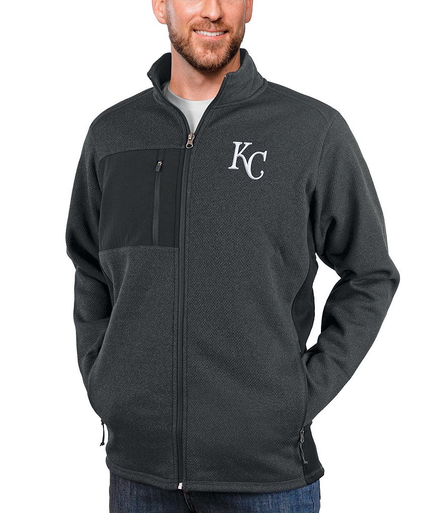 Antigua MLB American League Legacy Full-Zip Hoodie, Mens, 2XL, Tampa Bay Rays Navy