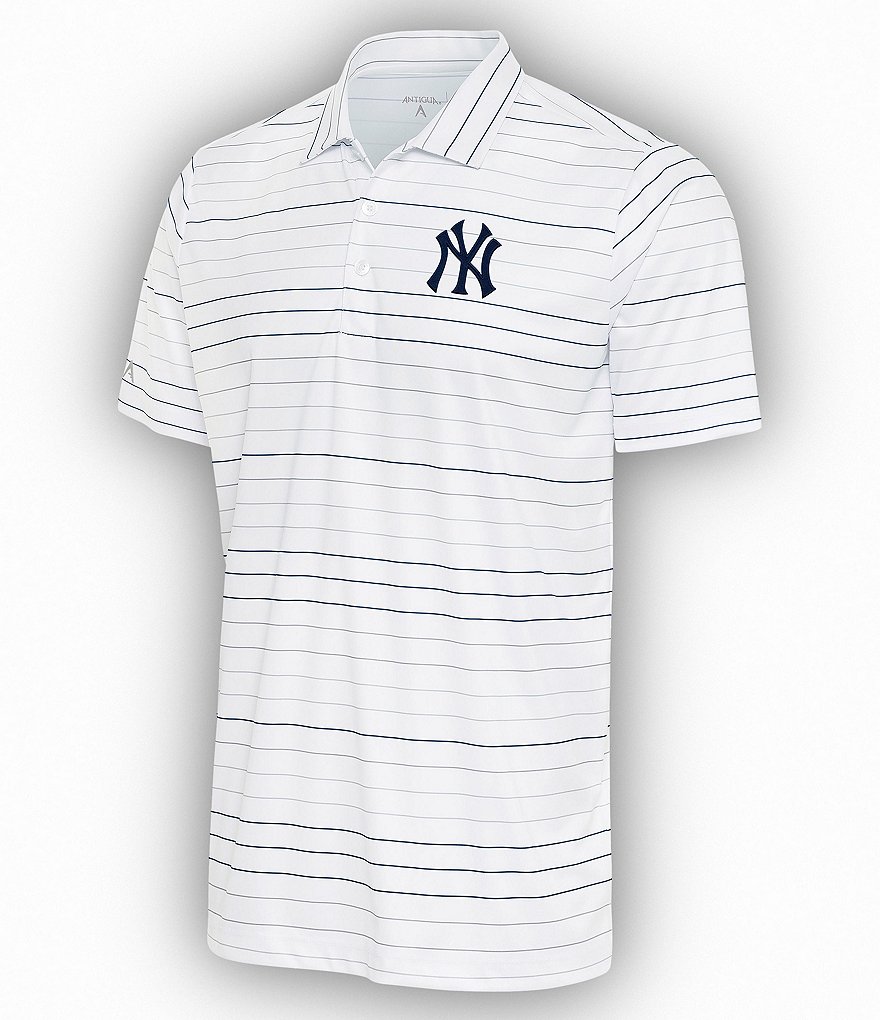 Antigua MLB American League Ryder Short Sleeve Polo Shirt, Mens, 2XL, New York Yankees Navy