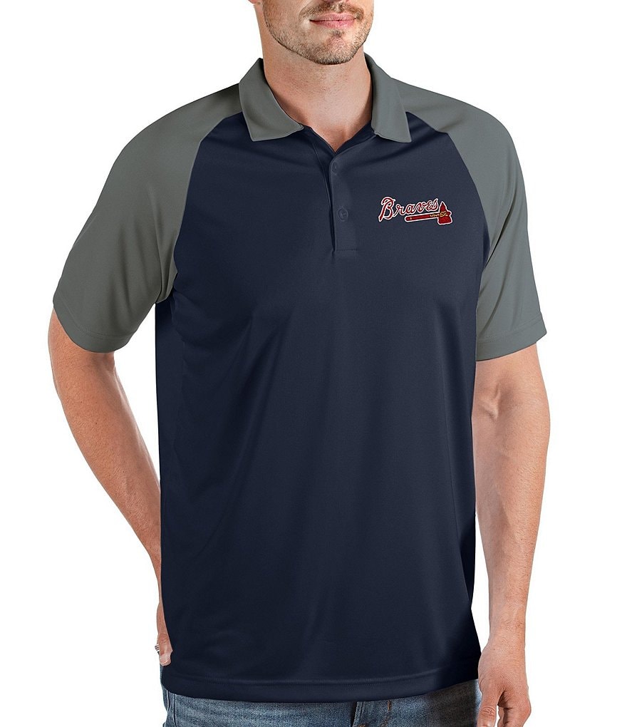 Antigua MLB Houston Astros Spark Short-Sleeve Polo Shirt