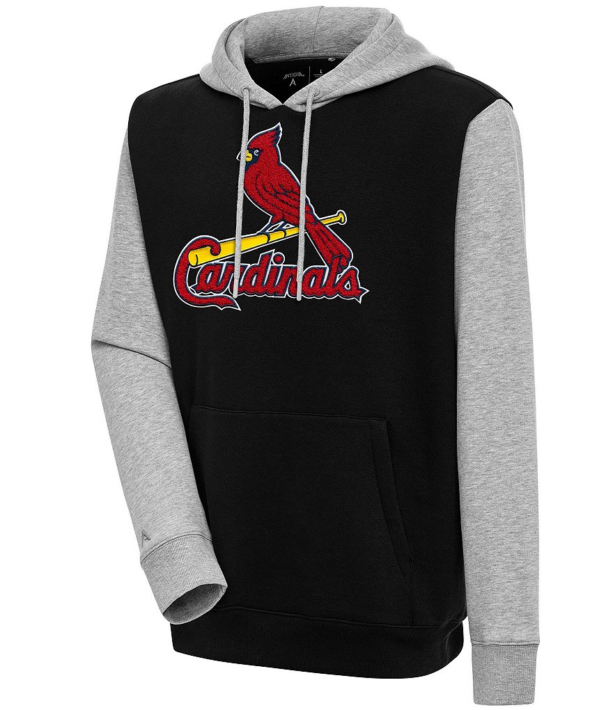 Antigua MLB Chenille Patch Victory Sweatshirt, Mens, M, St. Louis Cardinals Dk Red