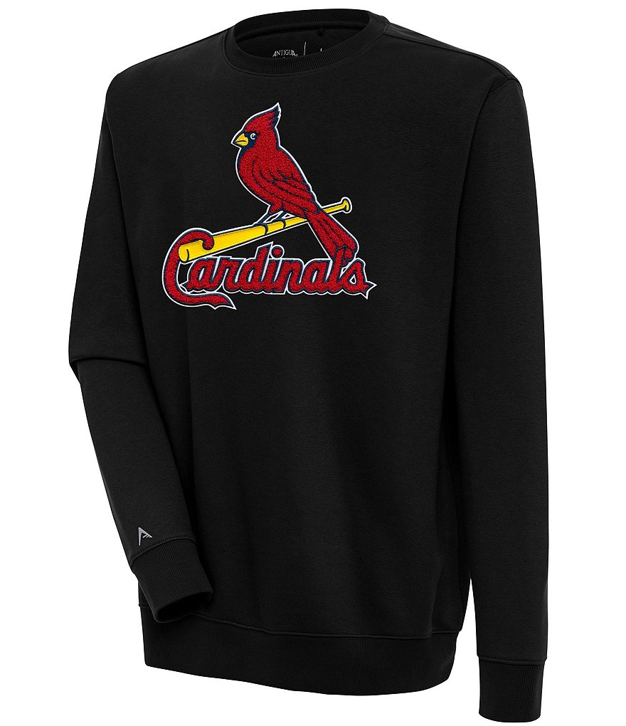 Antigua Women's St. Louis Cardinals White Victory Crew Pullover