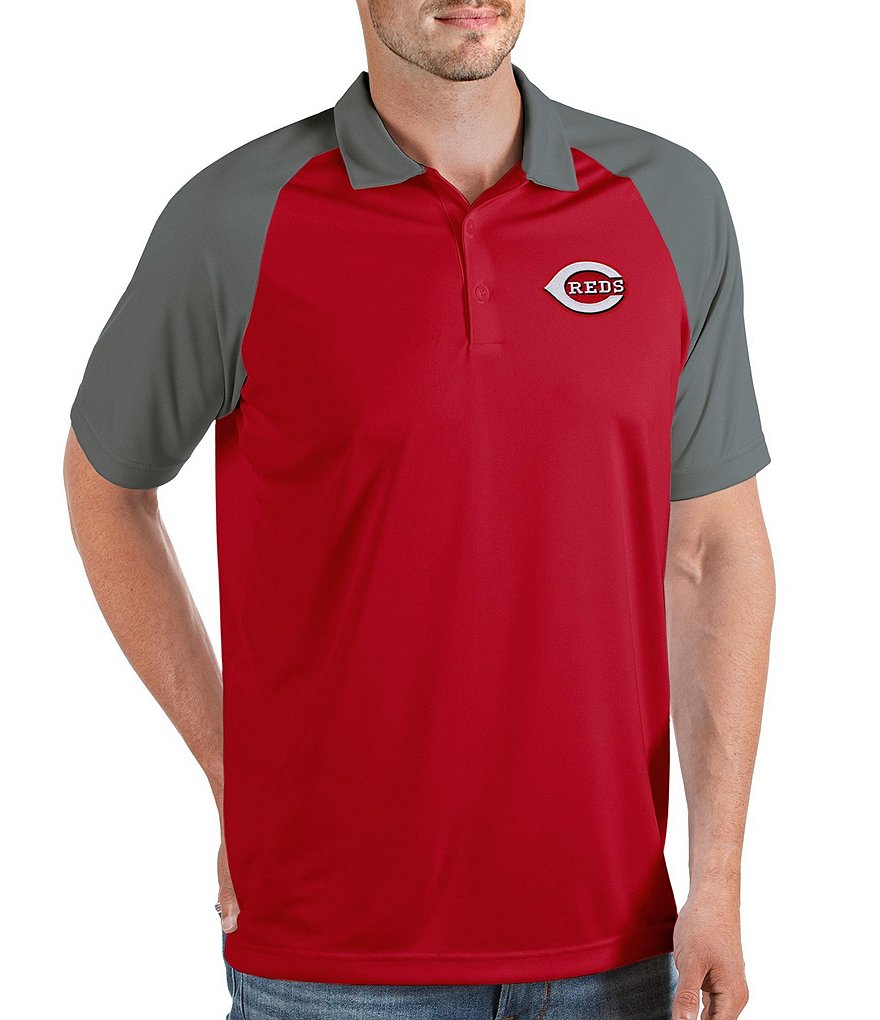 Antigua MLB Cincinnati Reds Nova Short-Sleeve Polo Shirt | Dillard's