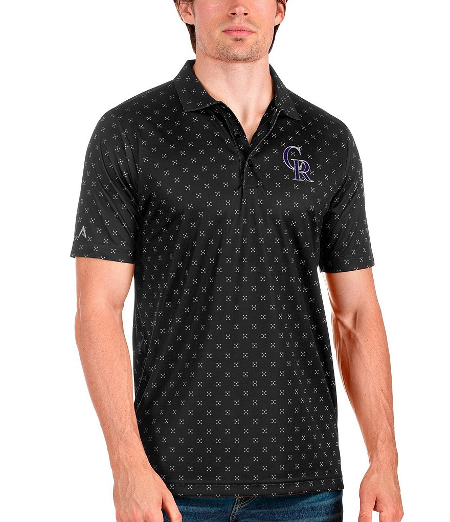 Antigua MLB Colorado Rockies Spark Short-Sleeve Polo Shirt - XL