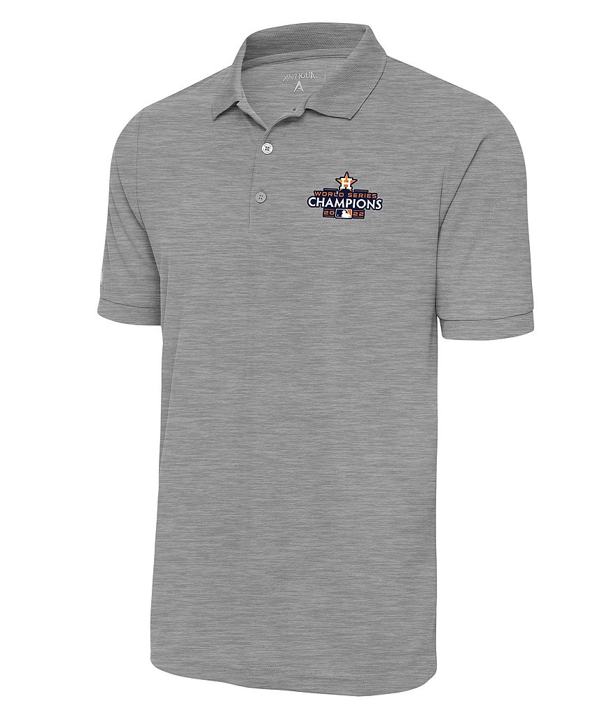 Antigua MLB Houston Astros 2022 World Series Champions Nova Short-Sleeve  Polo Shirt