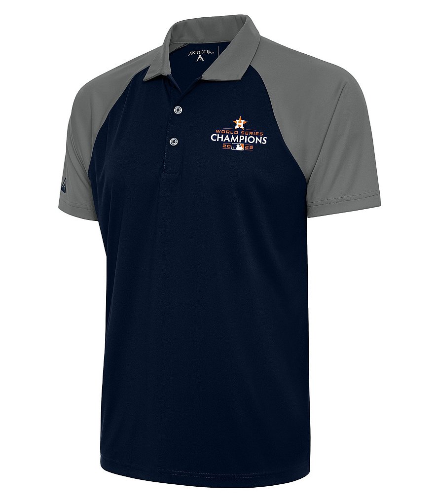 Antigua MLB Houston Astros 2022 World Series Champions Nova Short-Sleeve Polo  Shirt