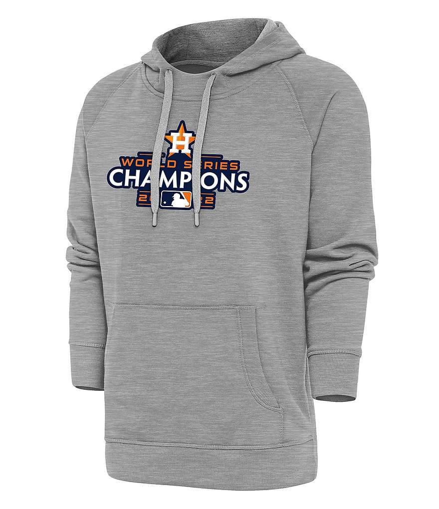 Antigua MLB Houston Astros Men's Victory Cardigan, Grey, Small, Cotton