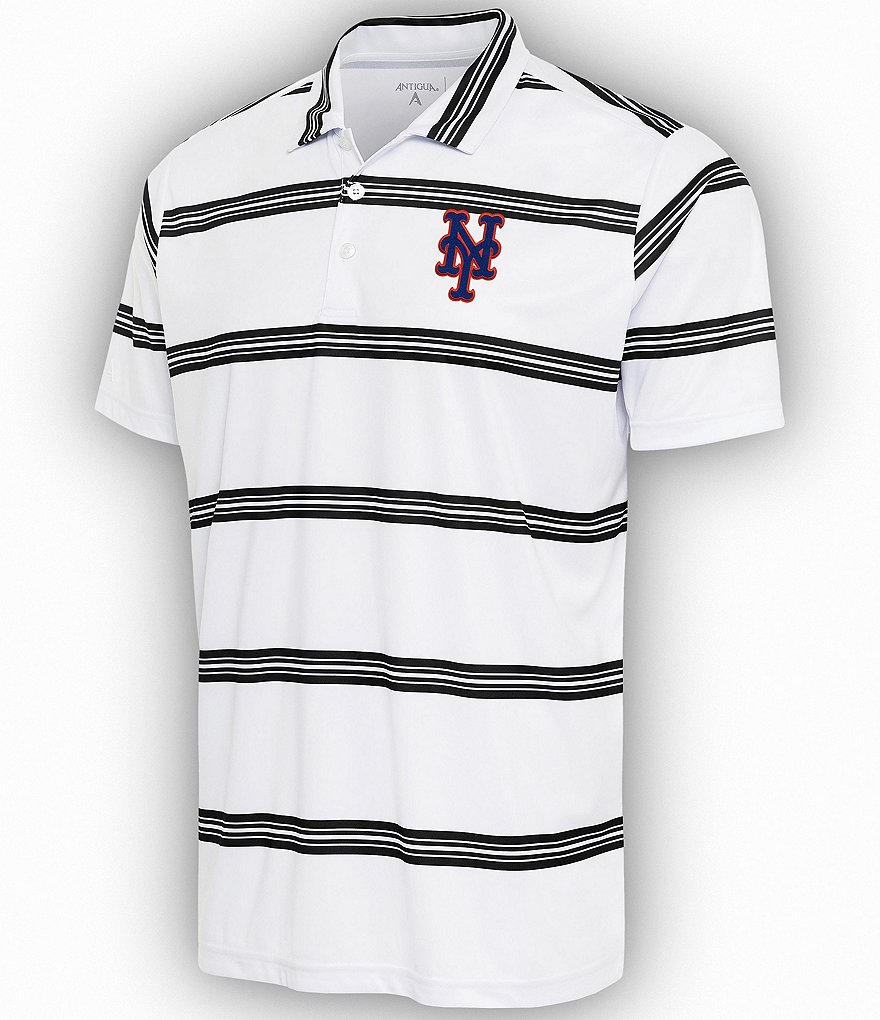 Antigua MLB National League Groove Short-Sleeve Polo Shirt, Mens, XL, Los Angeles Dodgers Black