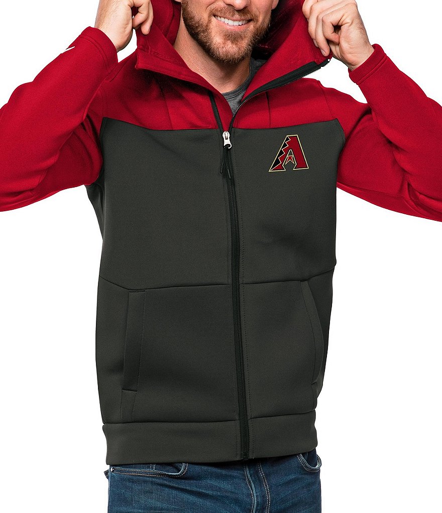 Antigua Men's Atlanta Braves Red Protect Jacket