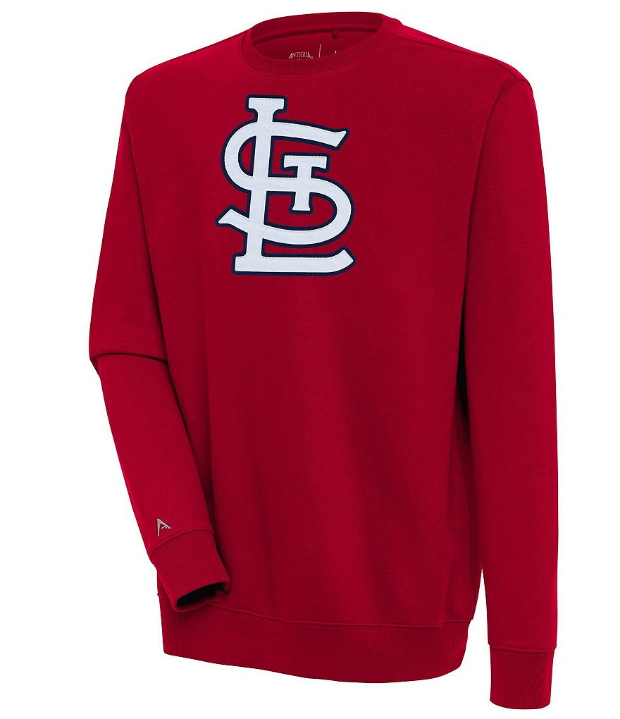 Antigua Women's St. Louis Cardinals White Victory Crew Pullover
