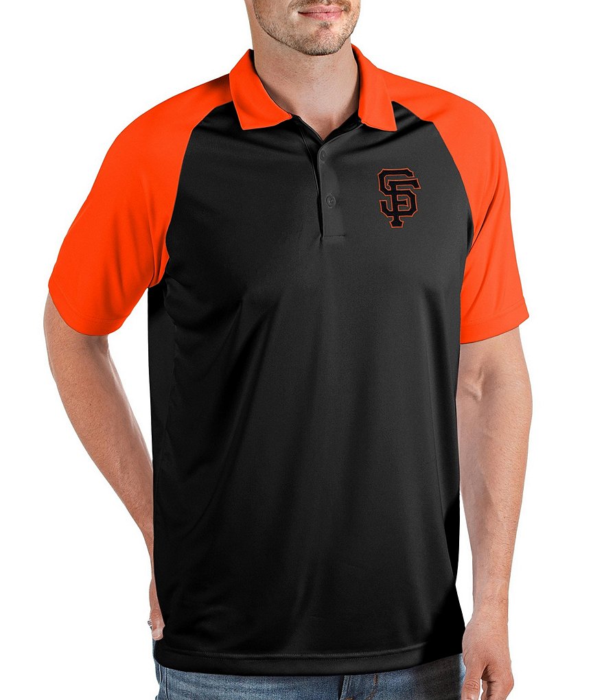 Antigua MLB San Francisco Giants Nova Short-Sleeve Colorblock Polo Shirt - S