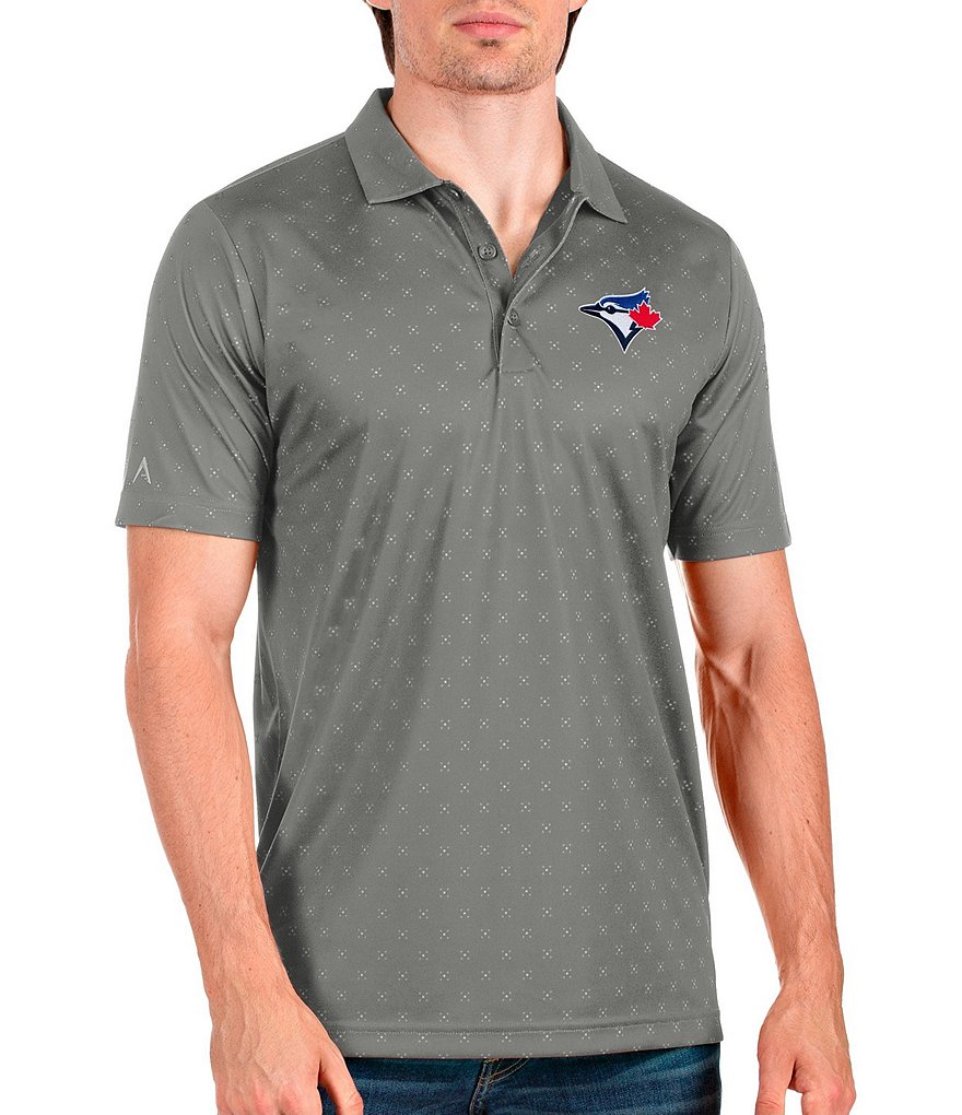 Antigua MLB Toronto Blue Jays Spark Short-Sleeve Polo Shirt