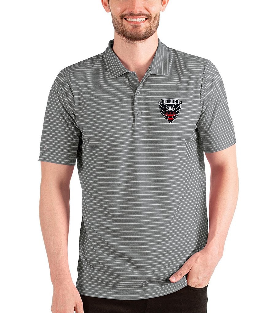 Antigua MLS Eastern Conference Esteem Short-Sleeve Polo Shirt, Mens, S, Atlanta United FC Black/Dark Red