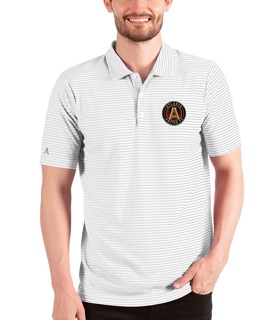 Antigua MLS Eastern Conference Esteem Short-Sleeve Polo Shirt, Mens, S, Atlanta United FC Black/Dark Red