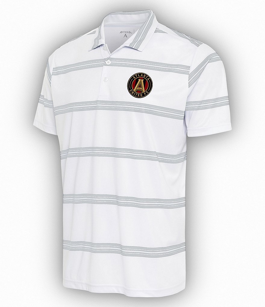 Men's Antigua White/Red Atlanta Falcons Groove Polo Size: Medium