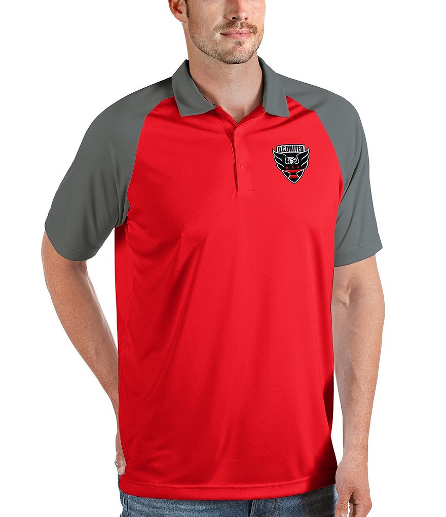 Men's Antigua Black New England Revolution Big & Tall Affluent Polo