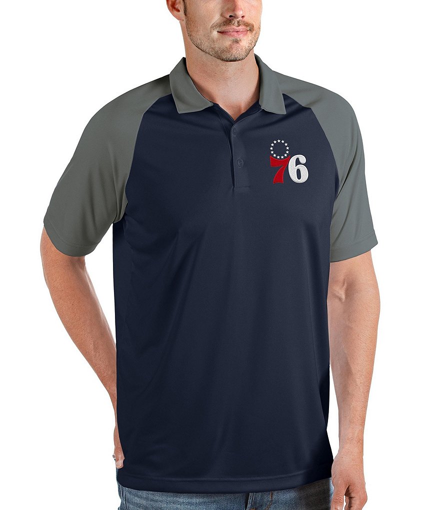 Antigua MLB Houston Astros Nova Short-Sleeve Colorblock Polo Shirt