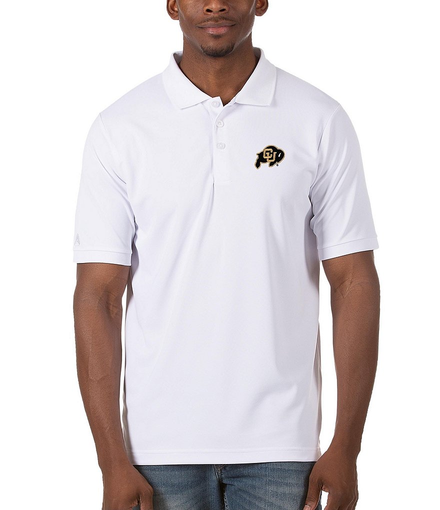 Antigua Men's Tall Oakland Athletics Black Legacy Pique Polo