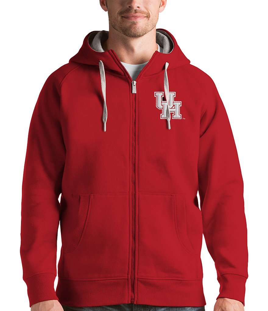 University of Louisville Victory Full Zip Hood | Antigua | Dark Red | 3XLarge