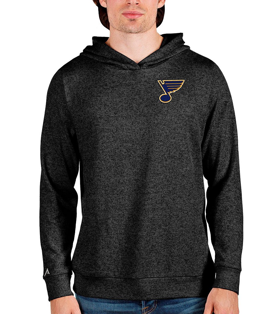 Antigua Women's NHL Western Conference Crew Large Logo Sweatshirt, Mens, S, St Louis Blues Dark Grey