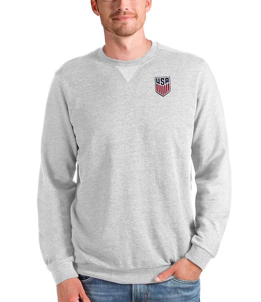 Antigua USA Soccer Reward Crew Pullover - L