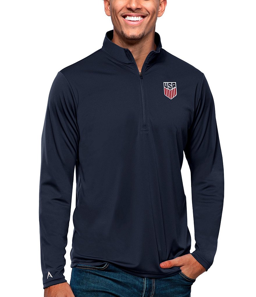 Antigua USA Soccer Tribute Quarter-Zip Pullover | Dillard's