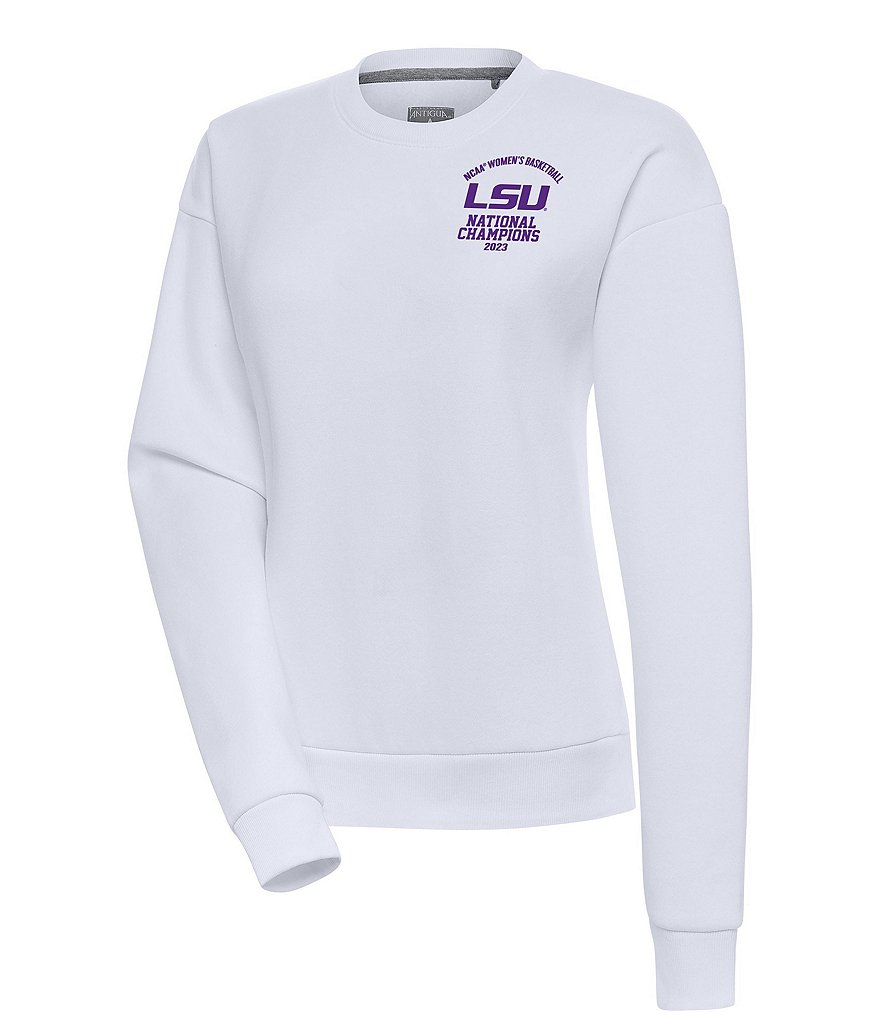 Antigua Women's LSU Tigers NCAA Women's Basketball 2023 National Champions  Victory Crew Sweatshirt