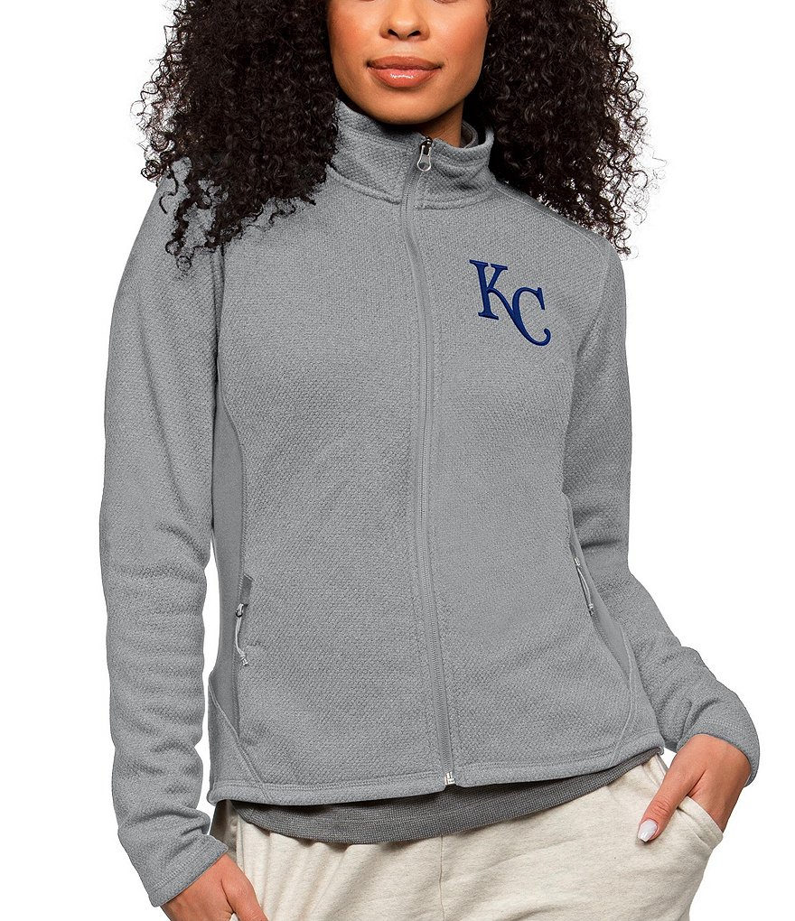 Antigua Women's Kansas City Royals Gray Course Vest