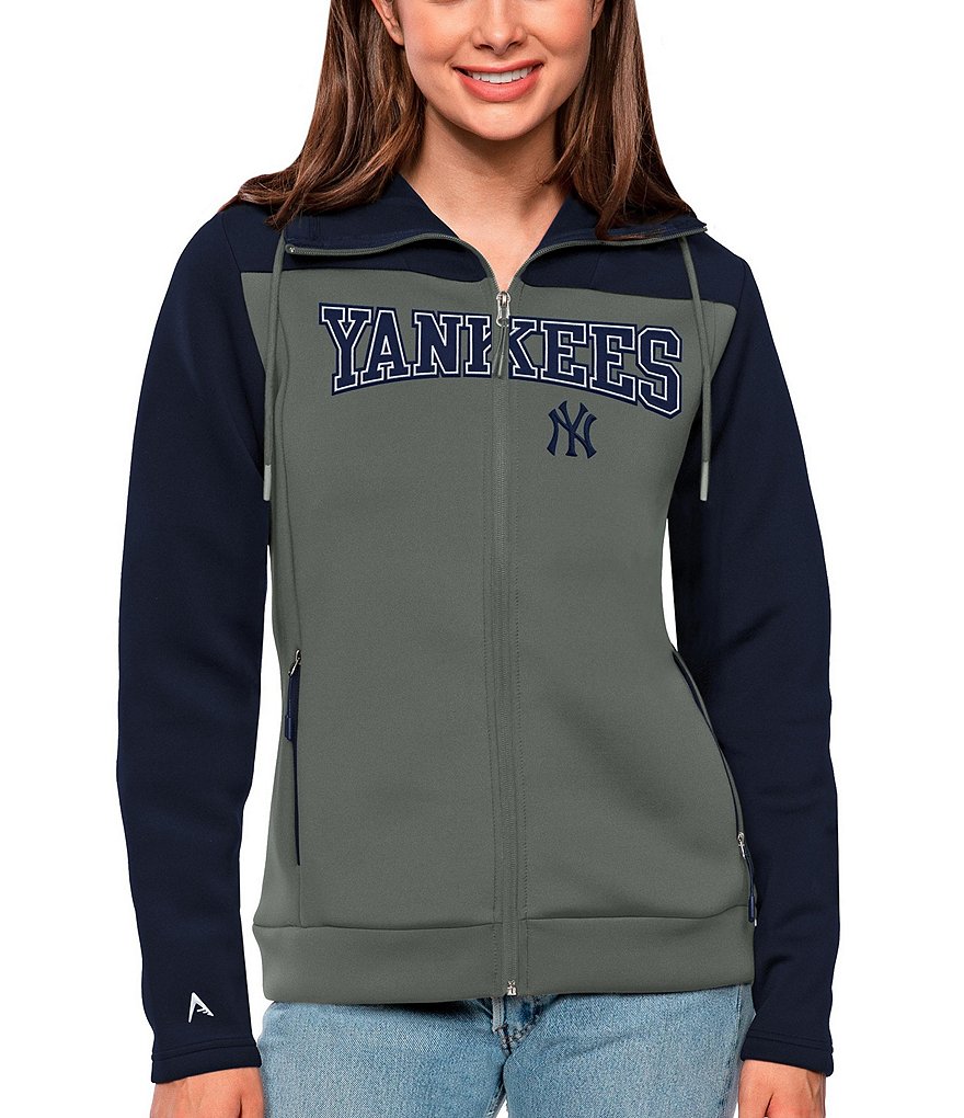 Antigua Women's MLB American League Action Sweatshirt, Mens, S, New York Yankees Oatmeal