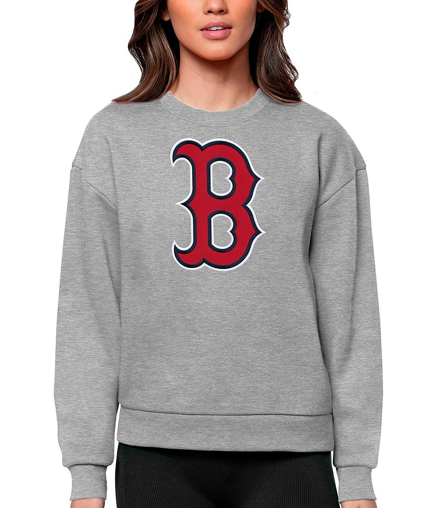 Boston Red Sox Antigua Victory Pullover Team Logo Hoodie - White