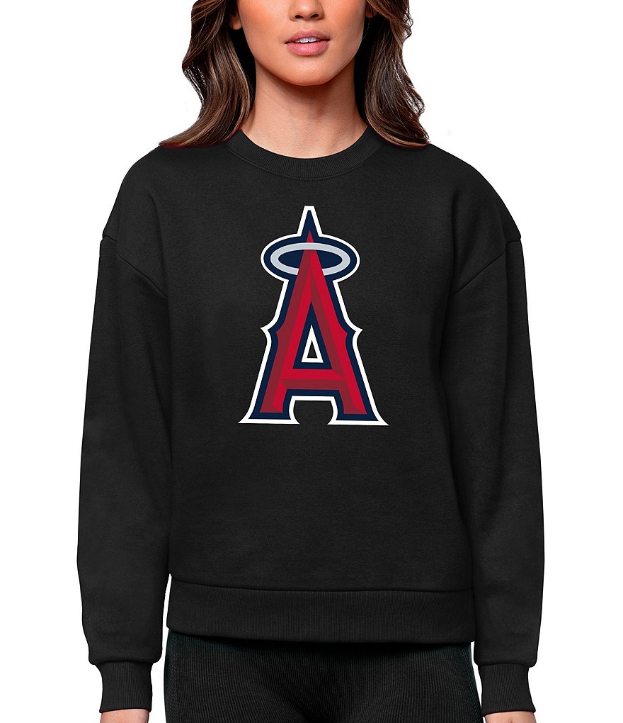 Antigua MLB Los Angeles Angels Women's Victory Crew, Small, Cotton