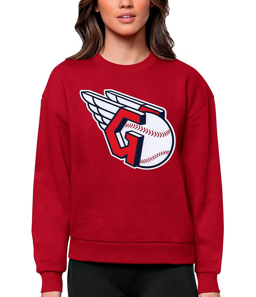 Memphis Red Sox Antigua Women's Victory Crewneck Pullover Sweatshirt - White