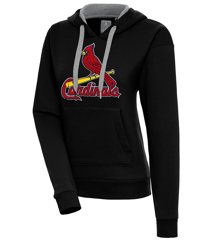 Antigua MLB Chenille Patch Victory Pullover Hoodie, Mens, S, Los Angeles Dodgers Black