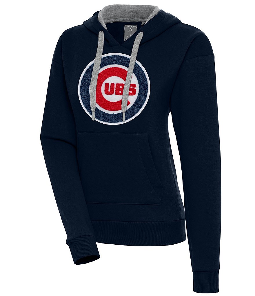 Antigua MLB Chicago Cubs Women's Victory Crew, 2X, Cotton