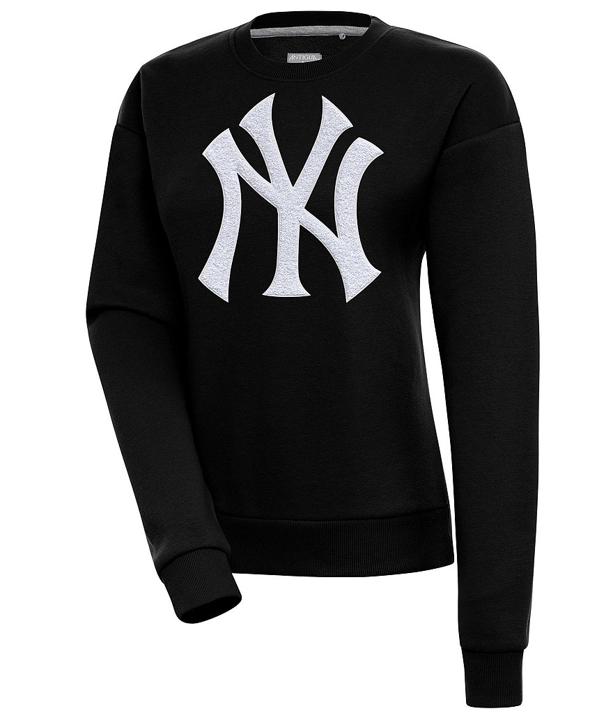 Antigua Women's MLB Chenille Patch Victory Sweatshirt, Mens, XXL, New York Yankees Black