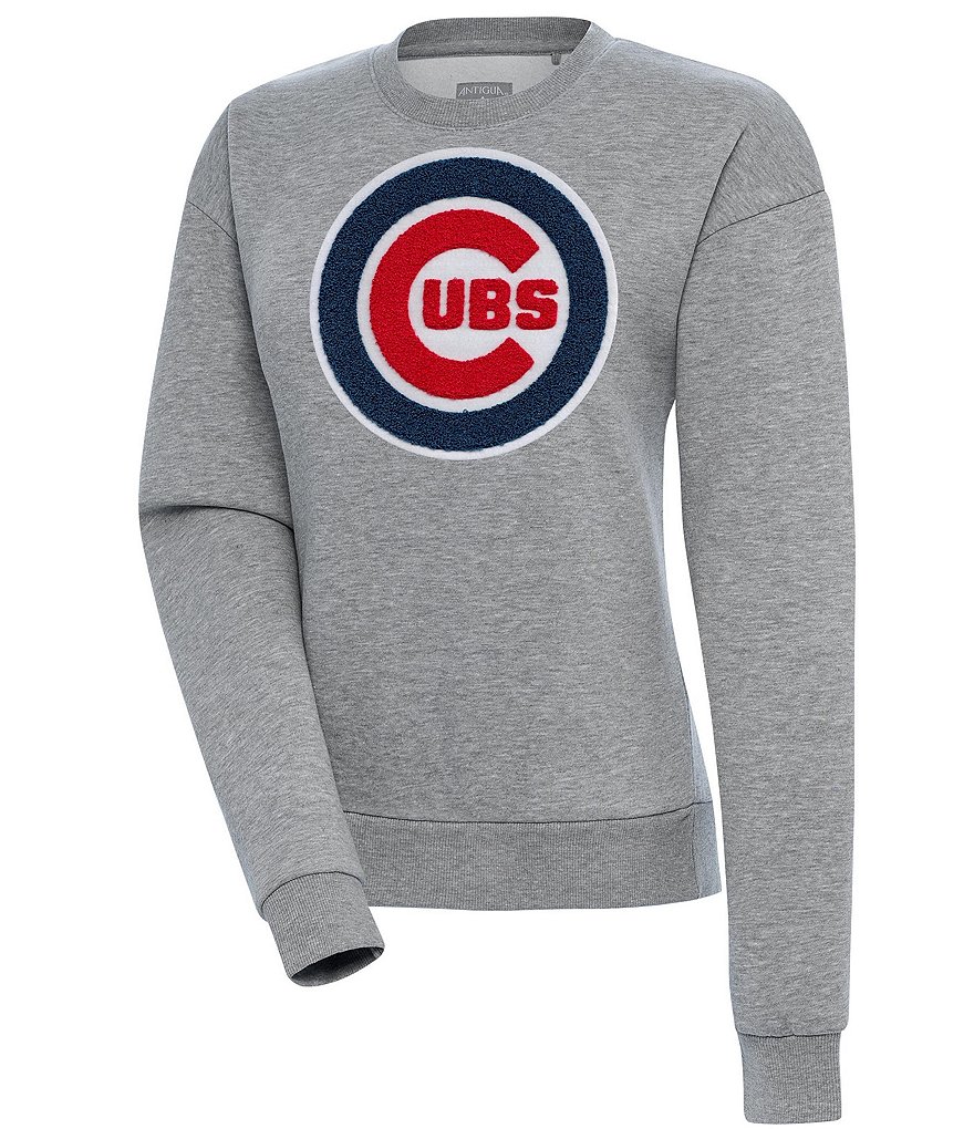 Antigua Men's Chicago Cubs Grey Victory Pullover